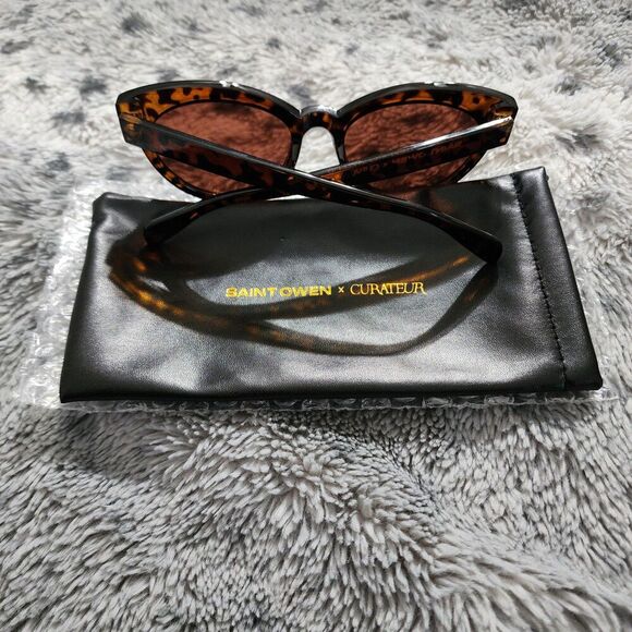 SAINT OWEN X CURATEUR WYLDE Tortoise Shell Sunglasses - Picture 4 of 4